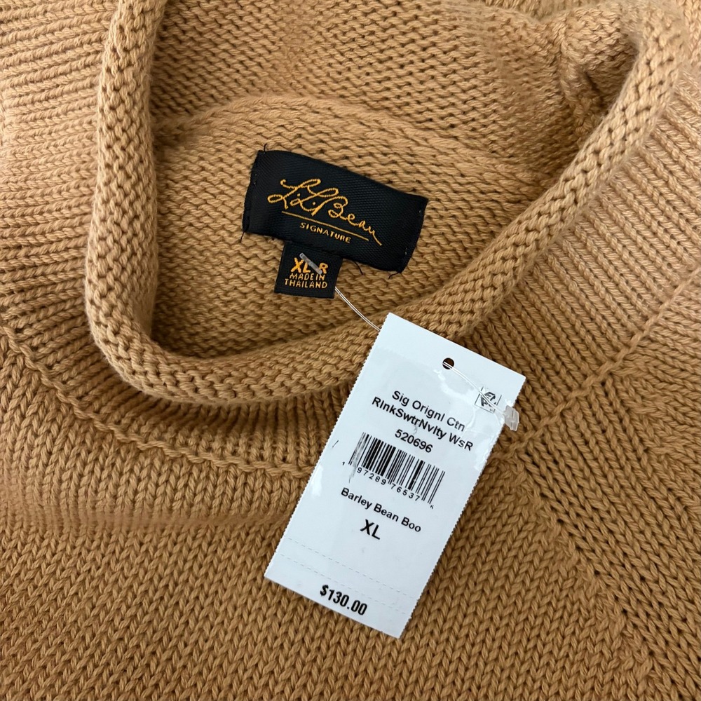 NWT!! FREE PEOPLE x L.L. BEAN Cotton Rollneck Sweater Hiking Boots X-Large XL - Picture 11 of 14